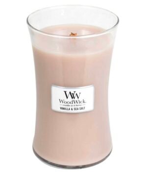 Bougie GM Vanille Et Sel Marin, Woodwick