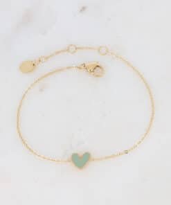 Bracelet Coeur Vert