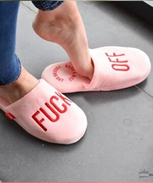 Chaussons Fuck Off Rose, Fisura