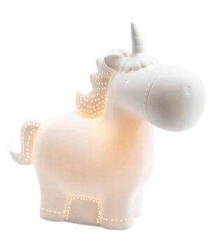 Lampe Licorne Porcelaine