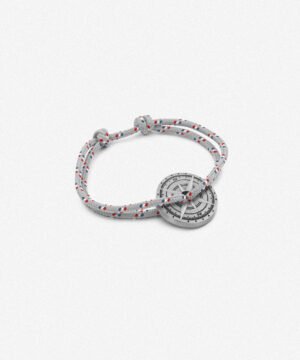 Bracelet Vieilli Levant Gris Blanc Rouge Bleu Rose des Vents