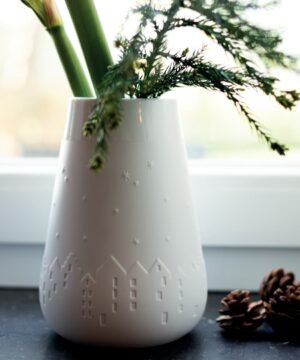 Vase en Porcelaine Ville Hiver, Räder