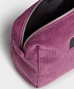 Trousse de Toilette Velours Mauve