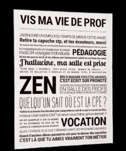 AFFICHE VIE DE PROF