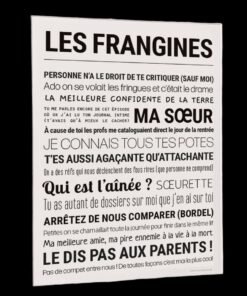 Affiche Les Frangines, Tout Est Dit.