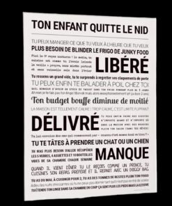 AFFICHE LTON ENFANT QUITTE LE NID