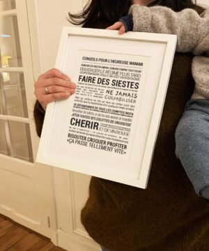 Affiche Conseils pour l'heureuse Maman, Tout Est Dit.