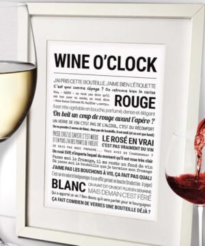 Affiche Wine O'Clock, Tout Est Dit.