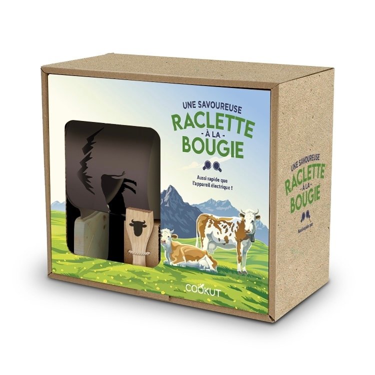 Coffret Raclette à la Bougie Recette du Bonheur - Le Savane - Côté