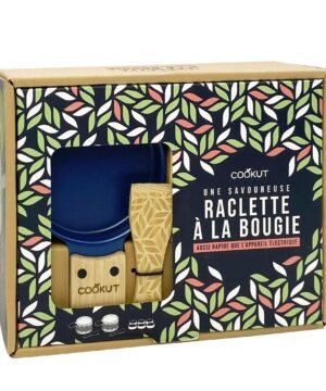 Coffret Raclette à la Bougie Feuilles Bleues