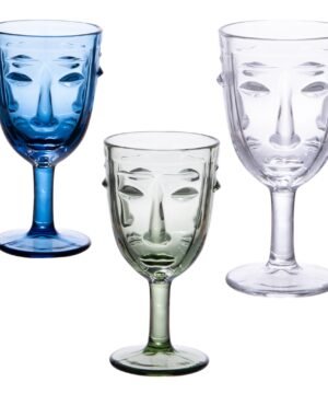 MIX VERRES VISAGES A PIED