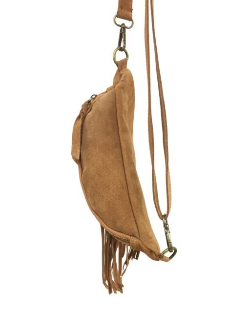 Banane Cuir Franges Camel