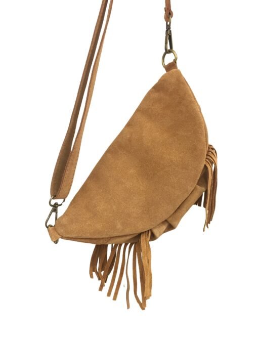 Banane Cuir Franges Camel