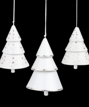 Cloche Porcelaine Sapin, Räder