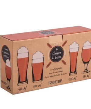 Coffret 4 Chopes à Bière