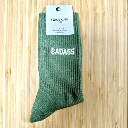 chaussettes badass pailletées