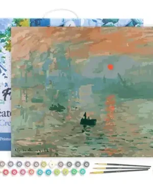 Peinture au Numéro sur Châssis Monet Soleil Levant