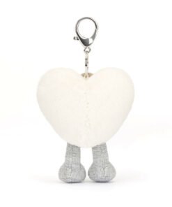 Charm-Bijoux de Sac Heart Cœur Crème, Jellycat