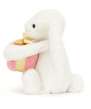 Bashful Bunny with Present, Jellycat