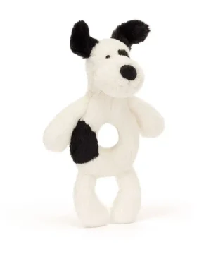 Hochet Bashful Black and White Puppy , Jellycat