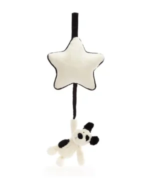 Bashful Black Cream Puppy Musical, Jellycat