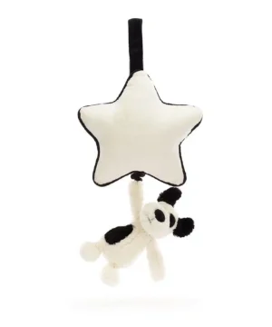 Bashful Black Cream Puppy Musical, Jellycat