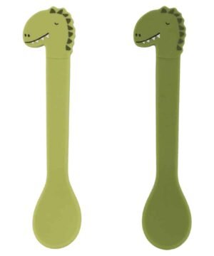 Cuillères x2 en Silicone Mr Dino, Trixie