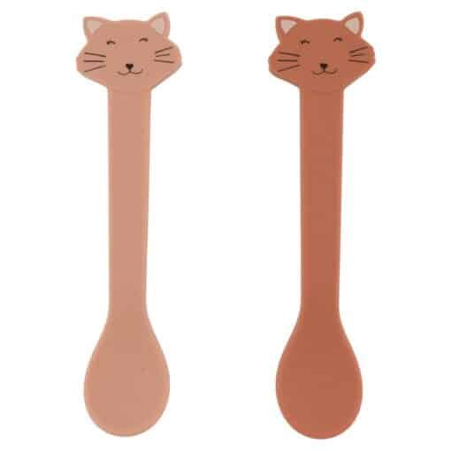 Cuillères x2 en Silicone Mrs Cat, Trixie