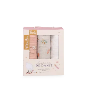 Set de 3 Langes Ecole de Danse, Moulin Roty