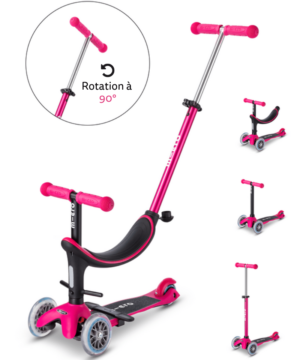 Trottinette évolutive Mini Micro Mobility - 3en1 Révolution Rose