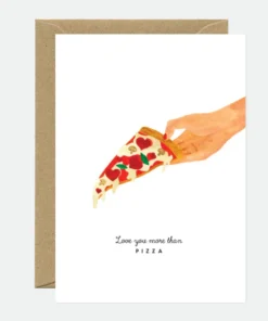 Carte Postale Love you Pizza, ATWS.