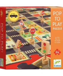 Puzzle Pop to Play la Ville, Djeco.