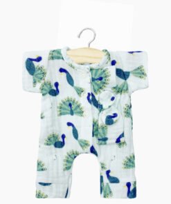 Babies – Combinaison Lili Baby Paon et son headband, Minikane