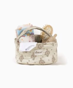 Panier Nursery Fleurs des champs et ses 4 accessoires, Minikane