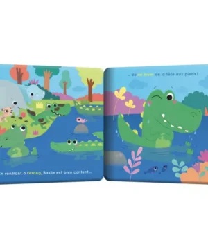 livre de bain basile le crocodile