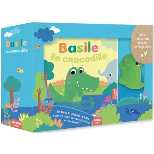 livre de bain basile le crocodile