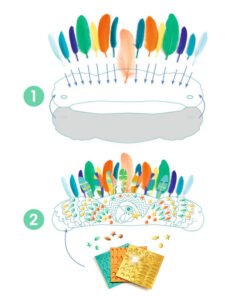 DIY Coiffe d'Indien Rio à Créer, Djeco