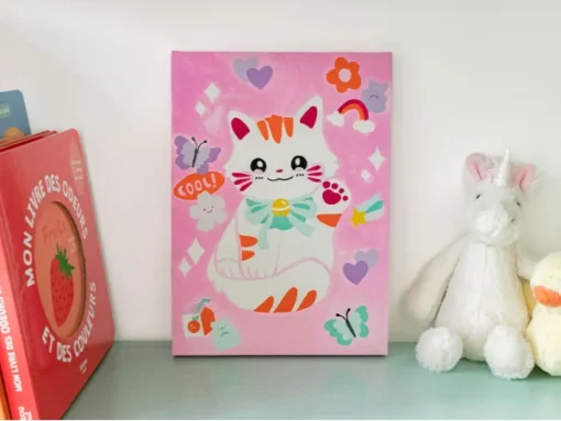 Peinture au Numéro Kids Maneki Neko, La Petite Epicerie