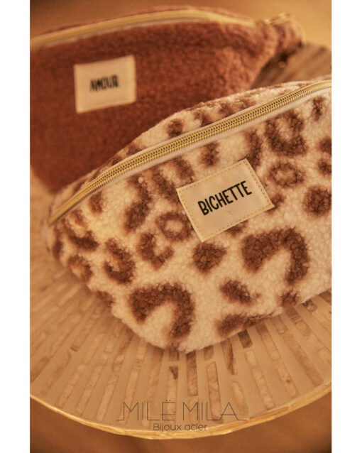 sac banane moumoute leopard