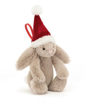 Bashful Christmas Bunny Decoration