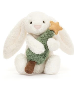 Bashful Bunny with Christmas Tree, Jellycat