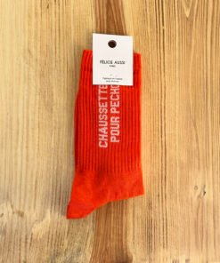 Chaussettes "Pour Pécho" Rouge, Félicie Aussi