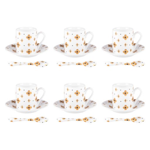 Coffret Tasses à Café + Cuillères Eléor