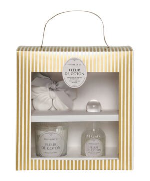 Coffret découverte diffuseur bougie et décor parfumé Les Intemporelles - Fleur de Coton Mathilde M