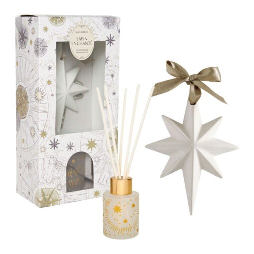 Coffret diffuseur de parfum d'ambiance et décor parfumé Fête Céleste - Sapin Enchanté, Mathilde M.