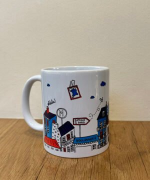 Mug Bonjour Paris, Derrière la Porte