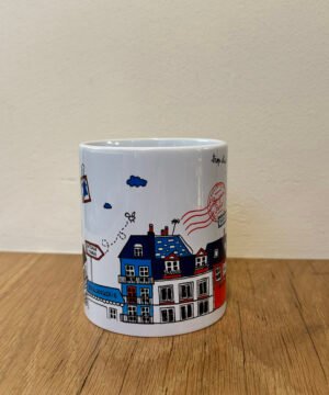 Mug Bonjour Paris, Derrière la Porte