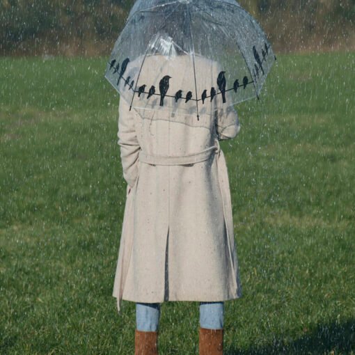 Parapluie transparent oiseaux, Esschert Design