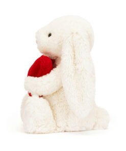 Bashful Red Love Heart Bunny, Jellycat