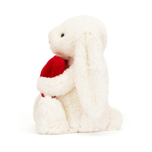 Bashful Red Love Heart Bunny, Jellycat